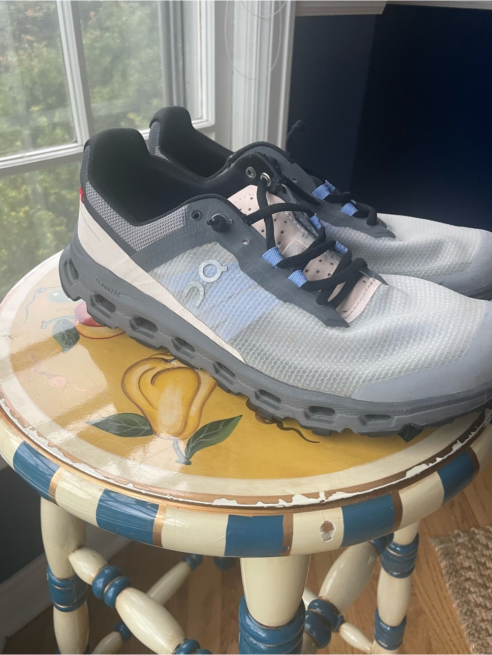 On Running Grey and Black Women's Running Shoes running 9